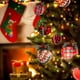thumbnail image 3 of Advancent 3 piezas de bolas colgantes de árbol de Navidad hechas a mano de punto bolas de hilo de árboles de Navidad suministros de adorno colgante Kits de decoración para fiestas No.05 Advancent HA007790-05B, 3 of 5