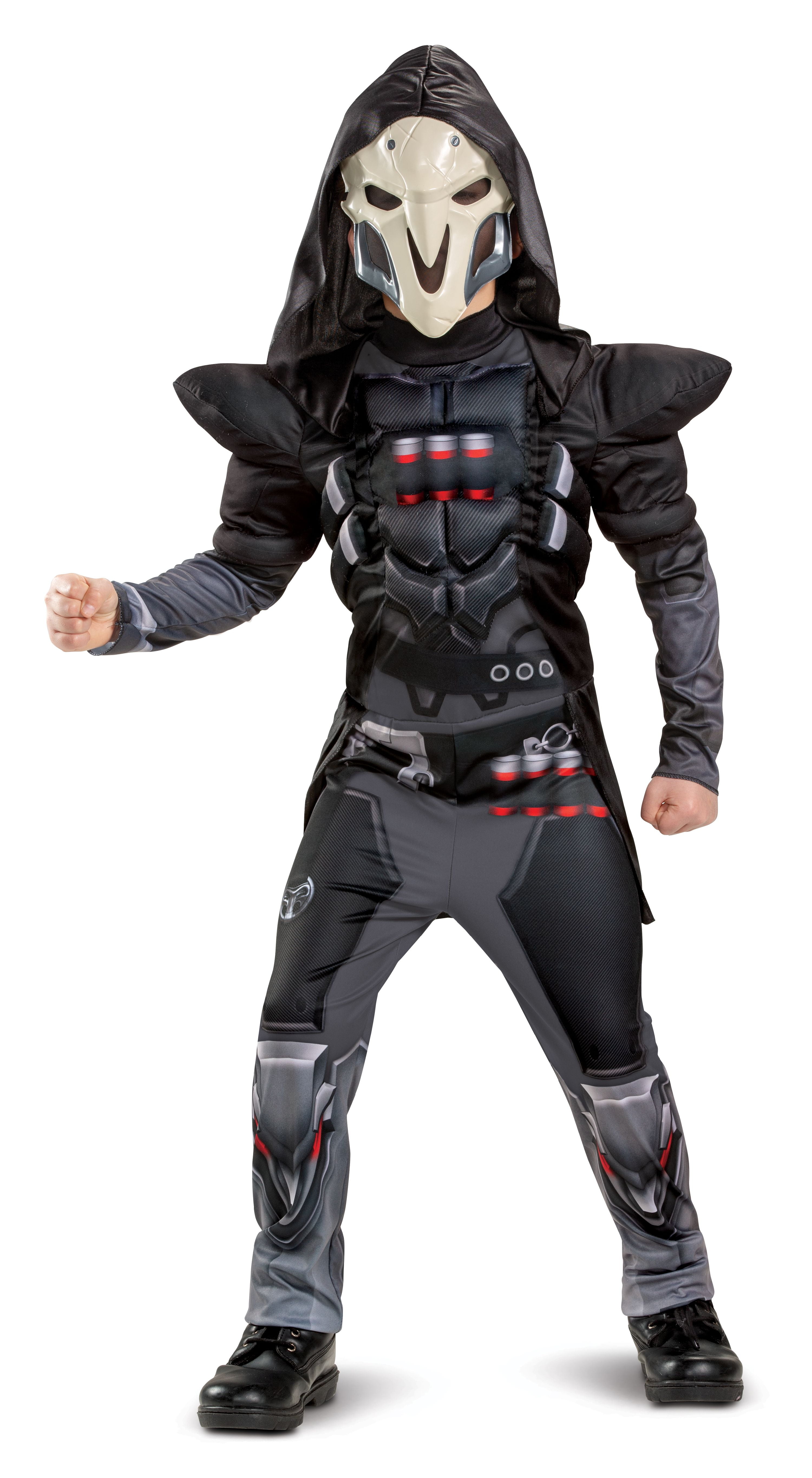 flov melodisk arkiv Disguise Overwatch Reaper Classic Boys Muscle Exclusive Halloween Costume -  Walmart.com
