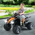 thumbnail image 4 of Costway Kids Ride On ATV Quad 4 Wheeler Electric Toy Car 12V Battery Power Led Lights, 4 of 10