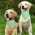 thumbnail image 5 of Dog Bandana Green Large 1PCS, Summer Spring Scarf for Boy and Girl, Durable Triangle Reversible Bibs Handkerchief for Puppy Pet, 5 of 6