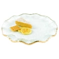 thumbnail image 2 of 13" Mouth Blown Wavy Edge Gold Leaf Platter or Charger, 2 of 2