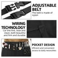 thumbnail image 4 of Hovmgk Adjustable Waist Belt Half Apron, Sturdy Multi-Pocket Fabric for Restaurant & Kitchen Use, Comfortable Adjustable Waistband for Men & Women, Ideal for Daily Cooking, 4 of 9