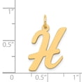 thumbnail image 3 of 14K Yellow Gold Charm Pendant Themed 22 mm 12-17 Large Script Initial H, 3 of 3