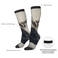 thumbnail image 4 of Susaid Mystical Bull in Fog Print Thermal Winter Socks for Men and Women, Warm Crew Hiking Socks, for Boots and Outdoor Activities, 4 of 6