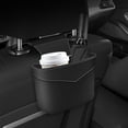 thumbnail image 3 of Darzheoy Car Trash Can, Leather Foldable Vehicle Seat Hanging Dustbin Container, Multi-Function Automotive Interior Garbage Storage Organizer Holder Bag Accessories, 3 of 6
