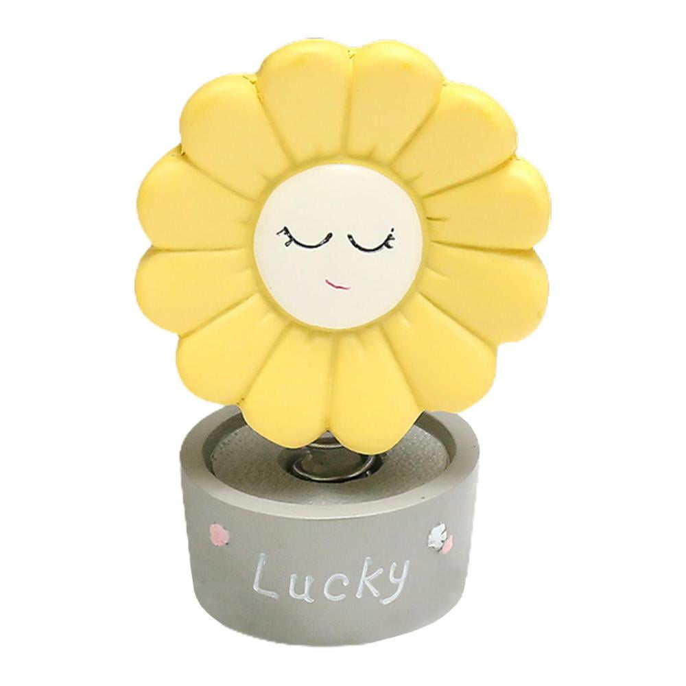 Bobbleheads for Car DashboardSmile Sunflower Dashboard Car Ornaments