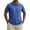 Blue, variant on Big & Tall Men's Short Sleeve Golf Shirts Muscle Fit Performance Graphic Athletic Tee Quick Dry Textured 3-Button Casual Workout Top