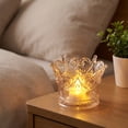 thumbnail image 4 of Aaihamo Vintage Glass Candle Holder, LED Electronic Candle Light, Ambient Desktop Decoration Night Light for Wedding, Party and Home Decor, 4 of 6