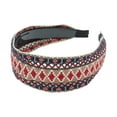 thumbnail image 4 of Unique Bargains 1 Pc Headband Embroidery Geometric Hair Accessories for Women Red, 4 of 5