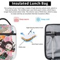 thumbnail image 4 of Portable Insulated Lunch Bag for Men and Women, Reusable Thermal Tote with Front Zipper Pocket, Lightweight Anime Inspired Cooler, 4 of 6