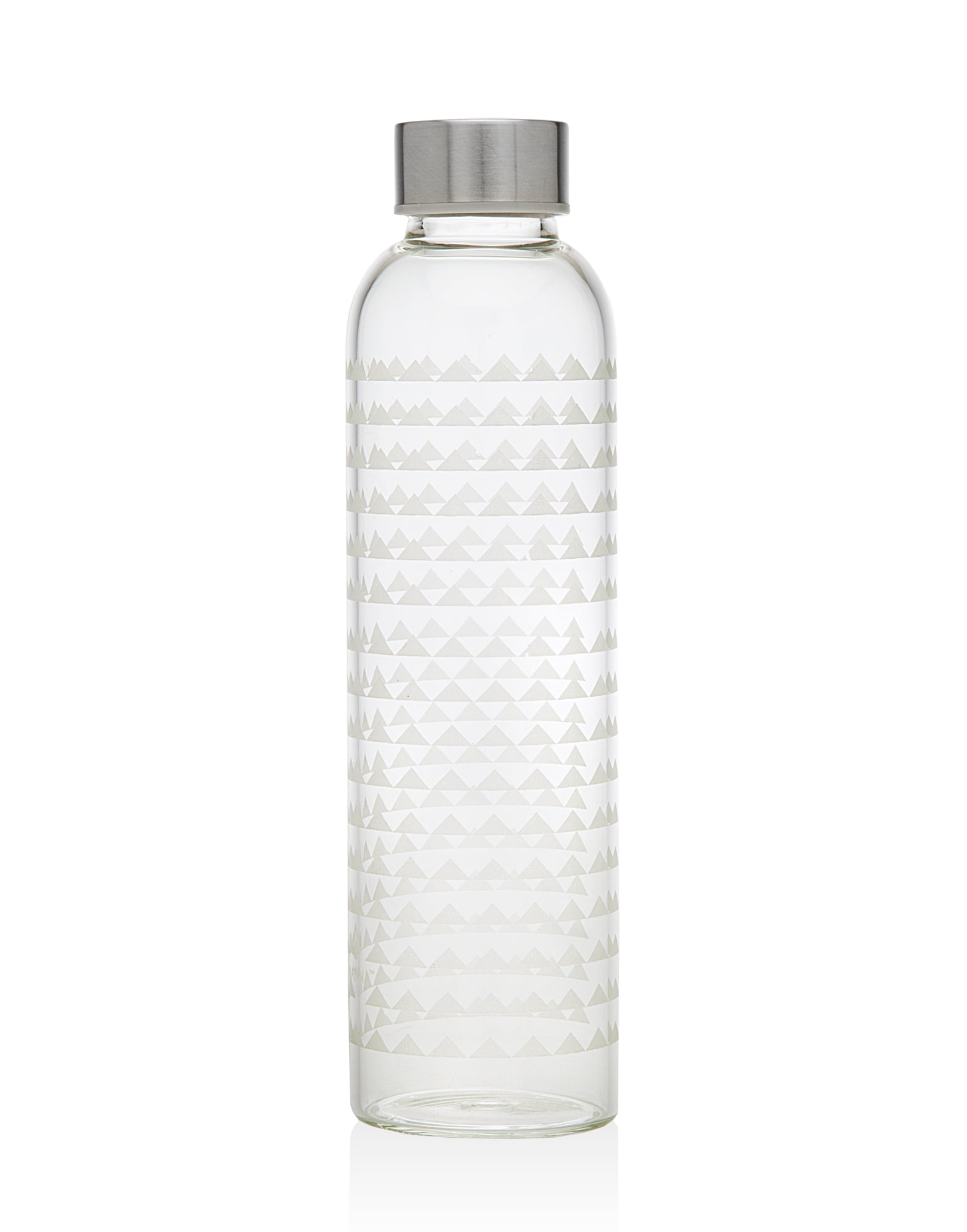 Godinger Glass Water Bottle Triangle design 