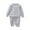 Gray, variant on Youth Boys' Athletic Outfits 3D Letter Graphic Crewneck Sweatshirts Elastic Waist Joggers Sweatpants Teens Fall Cute Clothes