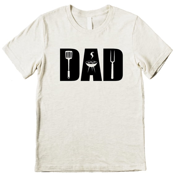 Dad Grilling Shirts for Men for Dad Gift and Father's Day T-Shirt Natural Heather Shirt Adult X-Large