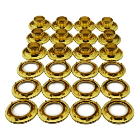 

C.S. Osborne 12 Sets Brass Grommets & Spur Washers #G2-0 (9/32 Hole)