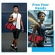 thumbnail image 3 of Bolsa de gimnasia de viaje de 14 pulgadas, bolso deportivo con correa para el hombro, almacenamiento impermeable para zapatos, ropa y artículos esenciales para el gimnasio, bolso de fitness de 14 pulg, 3 of 6