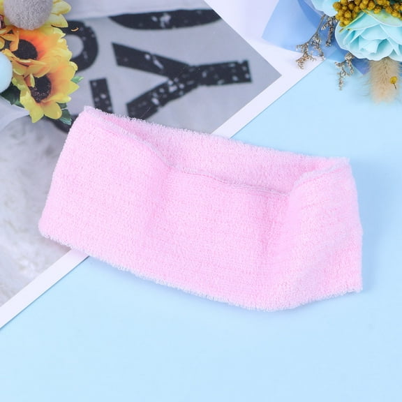 Raindrops 3Pack Sports Hair Band for Women Men Pink Color Elastic Band Sweat Absorption Reusable Washable