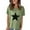 Green, variant on yunLCZ Women Shirts 4th Of July Oversized Shirt Women Casual Printing Short Sleeves ROUND Neck Loose T Shirt Blouse Tops
