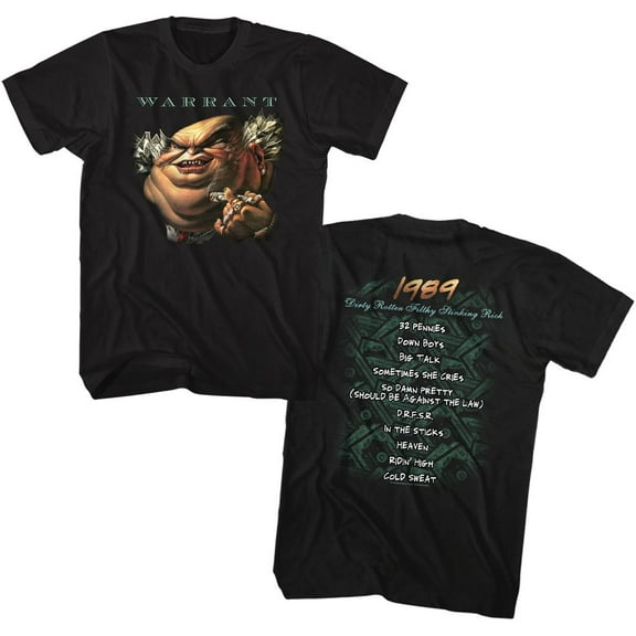 Warrant Drfsr Black Adult T-Shirt 3Xlt ***F&B***