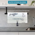 thumbnail image 4 of Piao Paper Towel Holders - Under Cabinet Paper Towel Roll Rack Mount Vertical Or Horizontal, Self Adhesive Or Drilling Matte Black Adhesive Paper Towe, 4 of 4