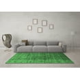 thumbnail image 3 of Ahgly Company Indoor Square Oriental Emerald Green Industrial Area Rugs, 8' Square, 3 of 4
