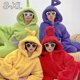 thumbnail image 2 of Cartoon Shark Sleeping Bag Pajamas Office Nap Wearable Loose Onesie Pajamas Kids Blanket Adult Blanket, 2 of 4
