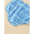 thumbnail image 6 of hirigin Toddler Girls Summer Outfit Sets Purple Hanging Neck Tank Tops + Plaid PP Shorts, 6 of 9