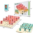 thumbnail image 2 of Juego de mesa Guess Who Am I Guessing de madera para niños de 3 a 8 años, 2 of 7