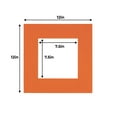 thumbnail image 3 of Dark Orange Acid Free 12x12 Picture Frame Mats with White Core Bevel Cut for 8x8 Pictures - Fits, 3 of 4