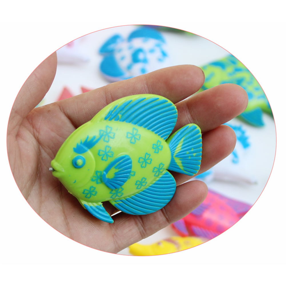 Magnetic Fishing Toy Set Fun Time Fishing Game With 1 Fishing Rod and 6  Cute Fishes for Children Random Color