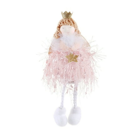 

Upgraded Christmas Gifts Funny Gifts Christmas Angel Plush Doll Pendant Xmas Tree Hanging Decoration Party