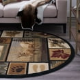 thumbnail image 6 of Nature Novelty 4' x 5' Oval Multi-Color Polypropylene Indoor Area Rug, 6 of 6