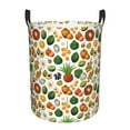 thumbnail image 2 of Uemuo Lemon Fruits Vegetables Pattern Circular Laundry Hamper Basket with handles,Collapsible laundry basket,Large capacity laundry hamper,Laundry Organizer-Small, 2 of 8