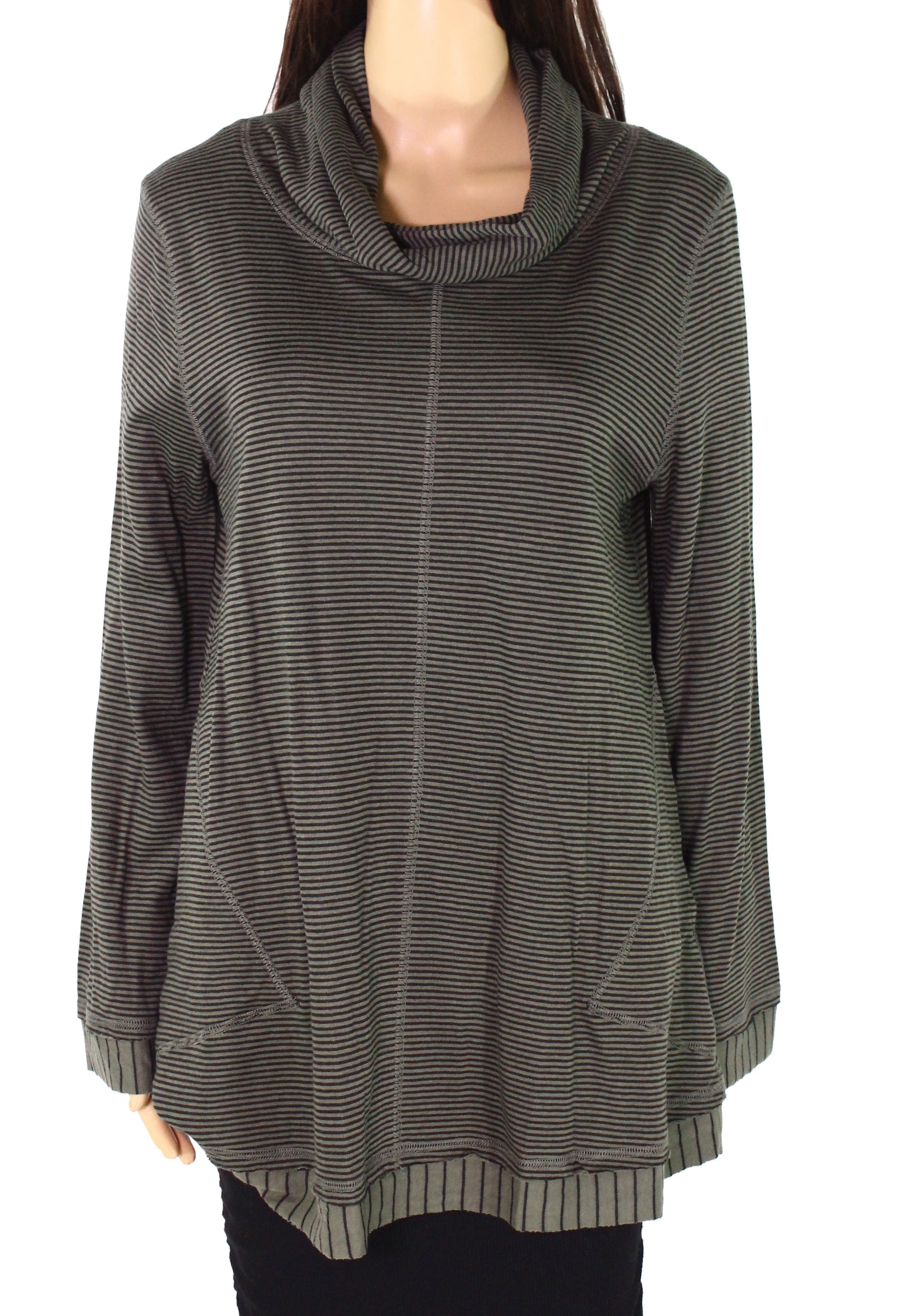 Tribal Womens L/s Cowl Neck Top