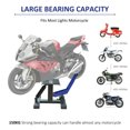 thumbnail image 4 of Blue Motorcycle Lift Jack, 330 LBS Capacity Steel ATV Scissor Lift Jack with Handle for Motorcycle Dirt Bike, Portable Hydraulic Floor Hoist Stand Table, 4 of 9