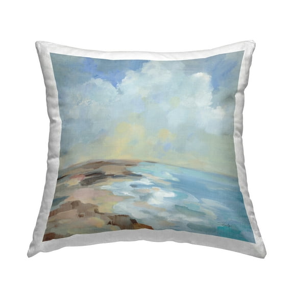 Stupell Industries By The Beach Shore Decorative Printed Throw Pillow Design by Silvia Vassileva.