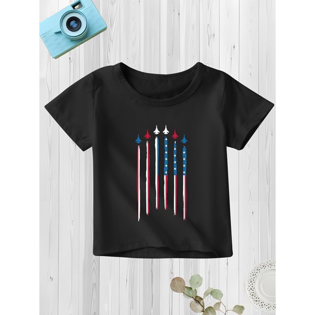Independence Day Pattern Casual T-shirt For Boys, Short Sleeve Soft Comfy Tee, Summer Outdoor Clothing