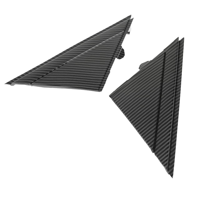 Aramox Rear View Mirror Plate Trim, 1SH17KX7AA Door Mirror Flag Cover Wing Mirror Left Right Plate Trim Replacement For 500 2012-2017