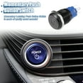 thumbnail image 2 of Unique Bargains 2pcs 16mm Car Interior Momentary Push Button Switch Round Start Button SPST 1NO AC 12-24V Blue Light, 2 of 6