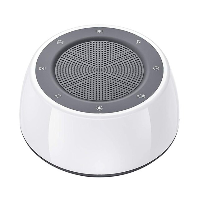 Máquina de ruido recargable para dormir, accesorio de plástico de 2W, luz blanca