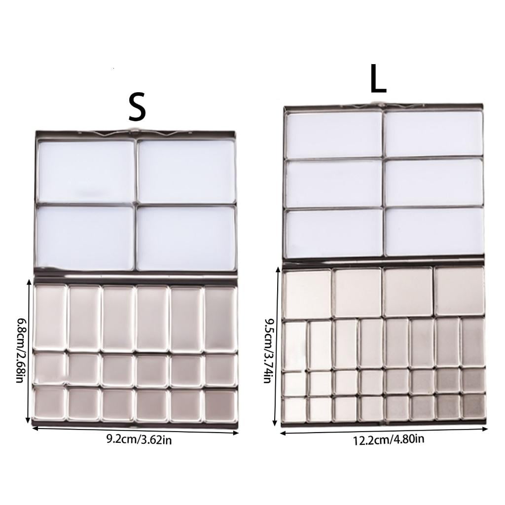 Giaone Paint Palette Empty Paint Storage Case For Art Travel Watercolor Paint Tray