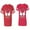 Men Red / Women Red, variant on World's Greatest Dad Mom Matching Couple Cotton Jerseys (Men Red / Women Black) (Men S / Women S)