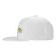 thumbnail image 3 of ZICANCN Golden Rose Pattern Baseball Caps, Trucker Hats for Men And Women, Adjustable Breathable Flat Caps, White, 3 of 8