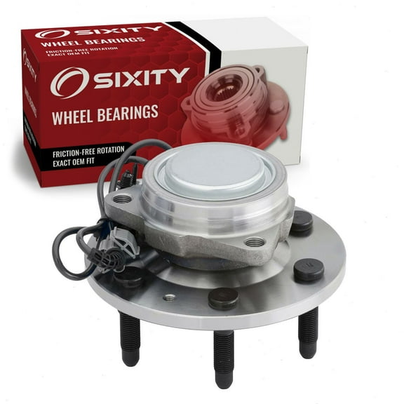 Sixity Auto 515097 Front Wheel Bearing Hub Assembly compatible with Cadillac Escalade, for Chevy Avalanche & Silverado 1500, for GMC Sierra 1500 & Yukon 2007-2014 - 6 Lug w/ ABS
