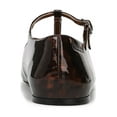 thumbnail image 5 of Franco Sarto Women's Marylee T-Strap Flat Brown Multi Patent 7M, 5 of 6
