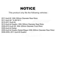thumbnail image 2 of Transit Auto Front Rear Disc Brake Rotors and Semi-Metallic Pads Kit for Car Audi Q5 A4 Quattro A5 K8S-101417, 2 of 11