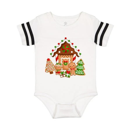

Inktastic Gingerbread House Christmas Gift Baby Boy or Baby Girl Bodysuit
