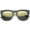 Black-Gold / Gold Mirror, variant on sunglassLA Unisex High Fashion Alligator Metal Temple Mirrored Lens Flat Top Sunglasses (Black-Gold / Pink Mirror) - 50mm