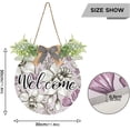 thumbnail image 3 of Coolnut Elegance Floral Front Door Round, Hanging Welcome Sign, Front Door for Home, Farmhouse, Porch, Wall Hanging, Outdoor Home Decor, 3 of 7