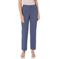 thumbnail image 3 of Le Suit Womens Petite Herringbone One Button Jacket & Pants Set 14P Denim Blue, 3 of 4