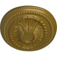 thumbnail image 3 of Ekena Millwork 18 1/2"W x 13 1/2"H x 1 7/8"P Saverne Ceiling Medallion, Hand-Painted Gold, 3 of 4